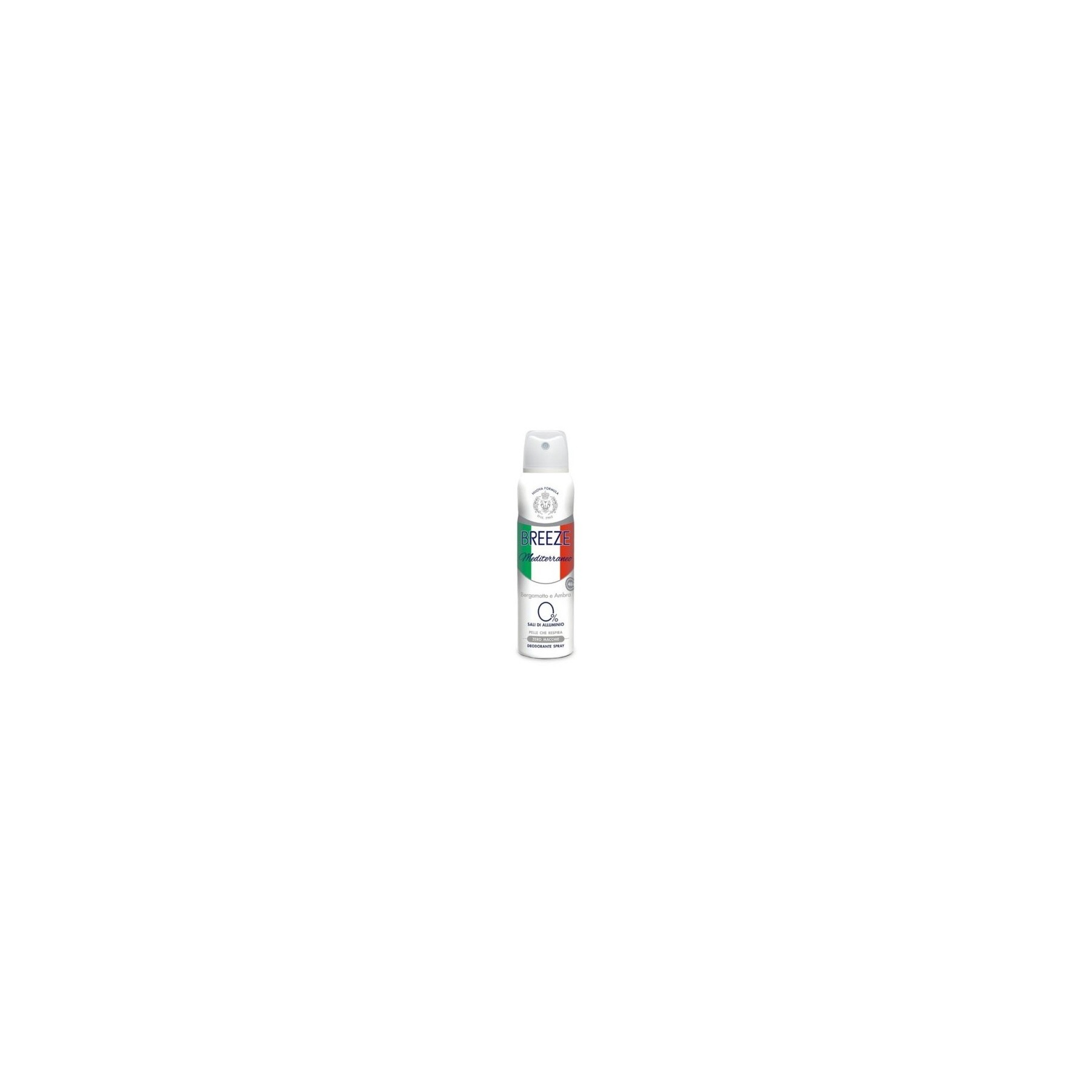 BREEZE Mediterraneo Deodorant Spray with Bergamot and Amber 150ml