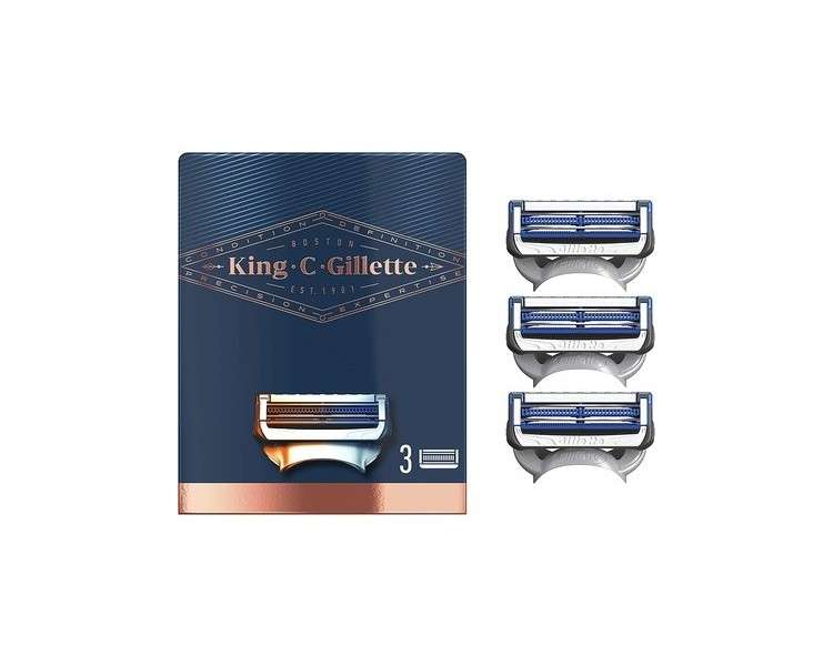 King C. Gillette Razor Blades with SkinGuard Sensitive Blade for Men