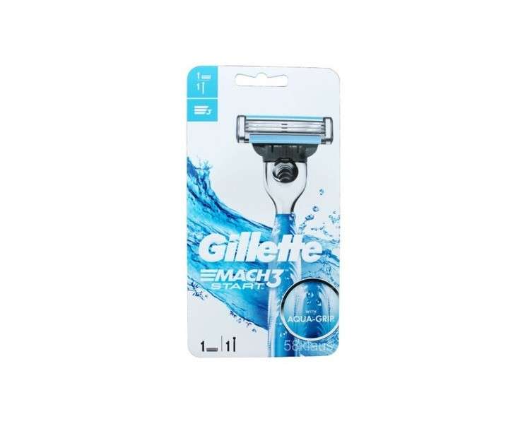 Gillette Mach3 Start Razor Wet Shaver with 1 Blade