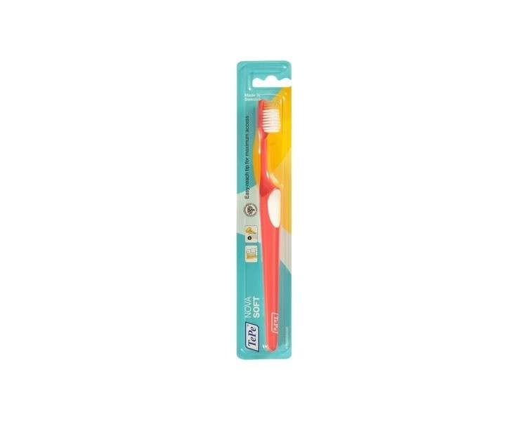 TEPE Nova Soft Toothbrush for Teens and Adults with Ergonomic Non-Slip Handle