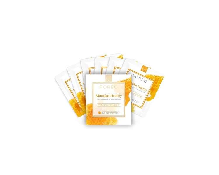 FOREO Manuka Honey UFO-Activated Face Mask Anti-Aging Soothing 3-Pack with Allantoin Cruelty-Free Compatible with All UFO Devices