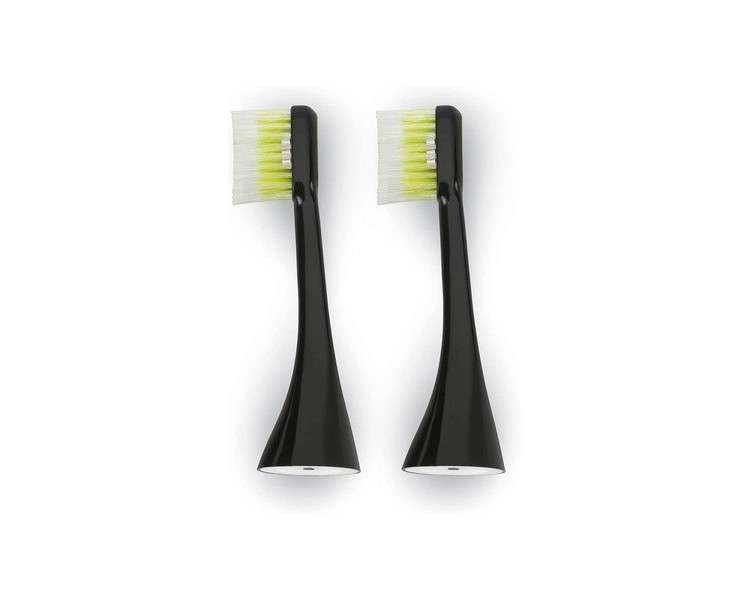 ToothWave Black Extra Soft/Small Replacement Brush Heads - Pack of 2