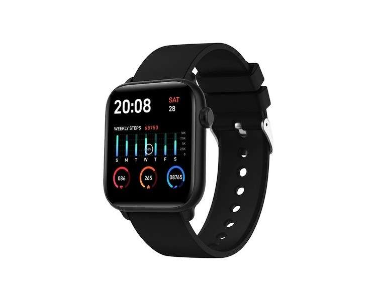 XPLORA XMOVE Activity and Fitness Tracker with Heart Rate Monitor Sleep Monitor Sports Monitoring Modes IP68 Waterproof Pedometer Smartwatch Functions - Black