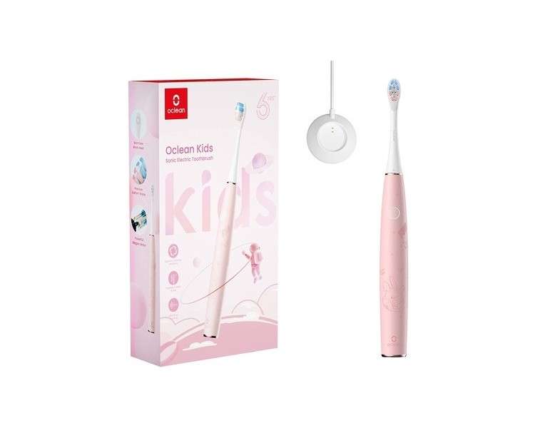 Oclean Sonic Electric Toothbrush for Kids Soft Child Friendly Bristles Pink