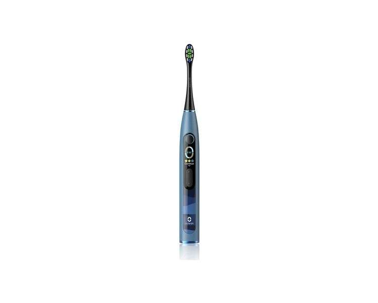 Oclean X10 Smart Sonic Electric Toothbrush with 5 Brushing Modes and 2 Minute Timer - Blue
