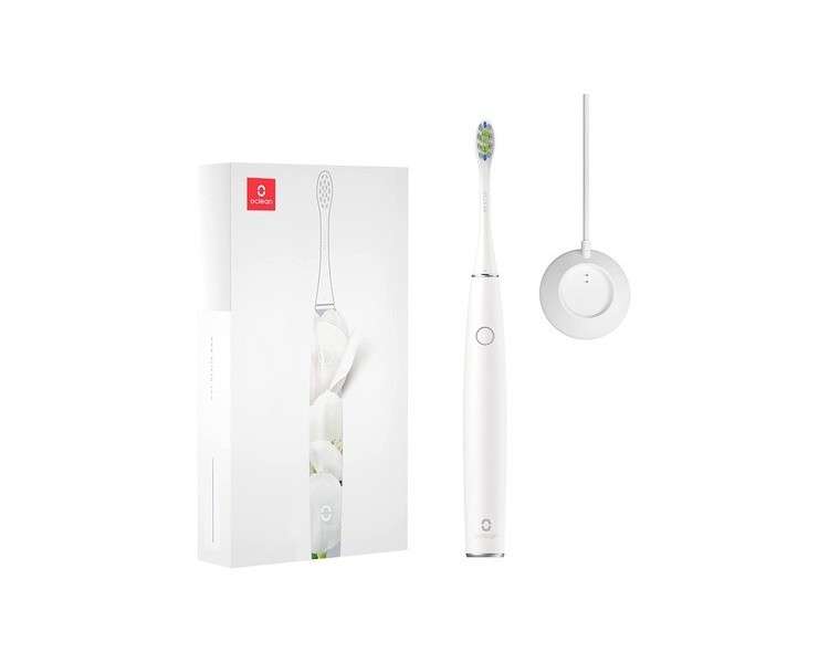 Oclean Air 2 Sonic Electric Toothbrush with Dupont Brush Head Bristles - White Tulip White 1 Count