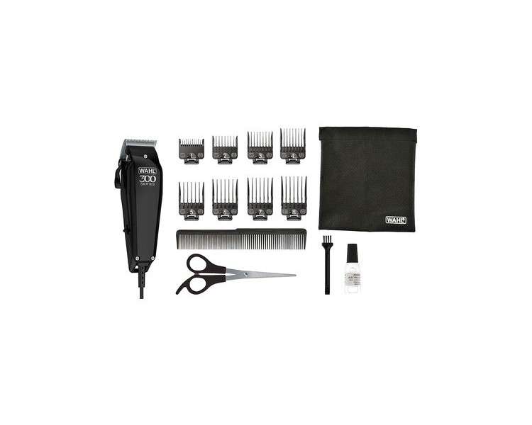 WAHL Home Pro 300 Hair Clipper for Men with Cable and Accessories - 8 Guide Combs, 24+ Cutting Settings