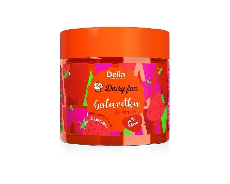 Delia Cosmetics Dairy Fun Strawberry Jelly Body Wash 350g