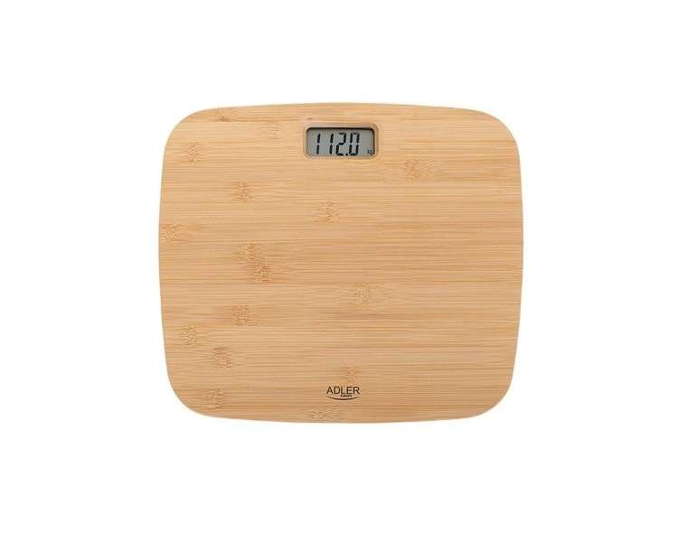 Adler AD 8173 Bamboo Personal Scale up to 150kg with LED Display