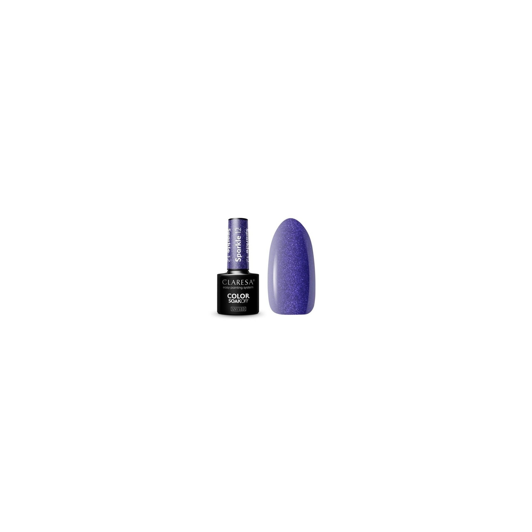 Sparkle UV Nail Polish 5ml Claresa - Pack of 12