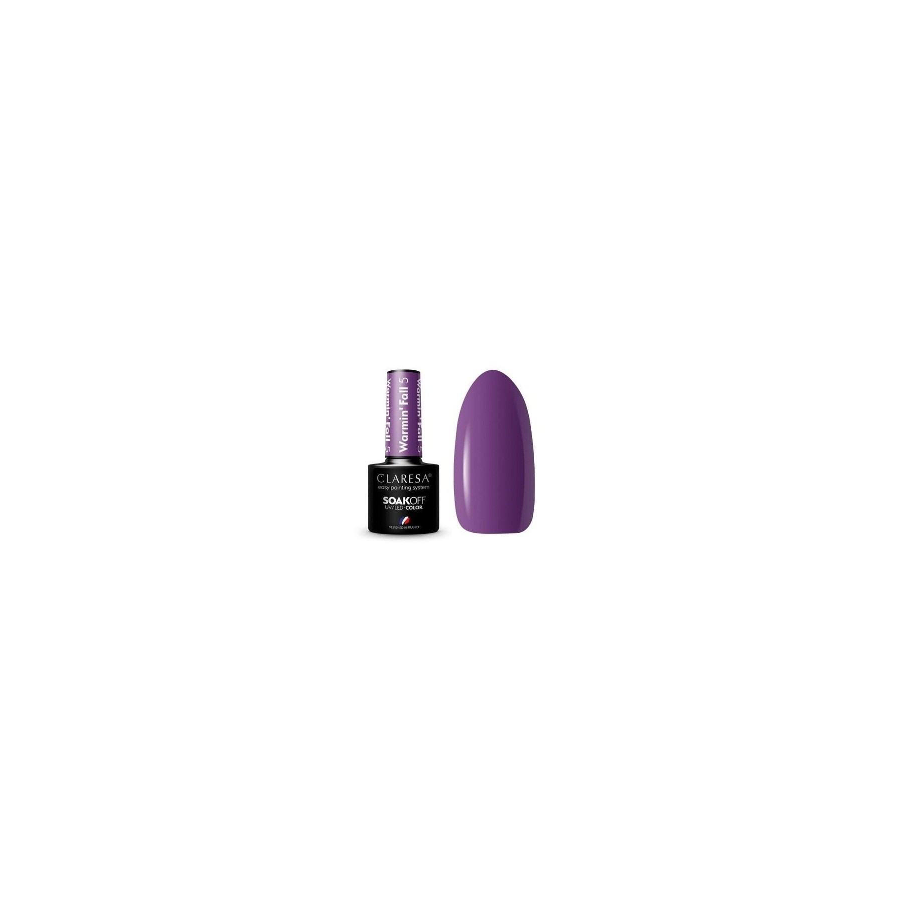 Warmin Fall UV Nail Polish 5ml Claresa - Pack of 5