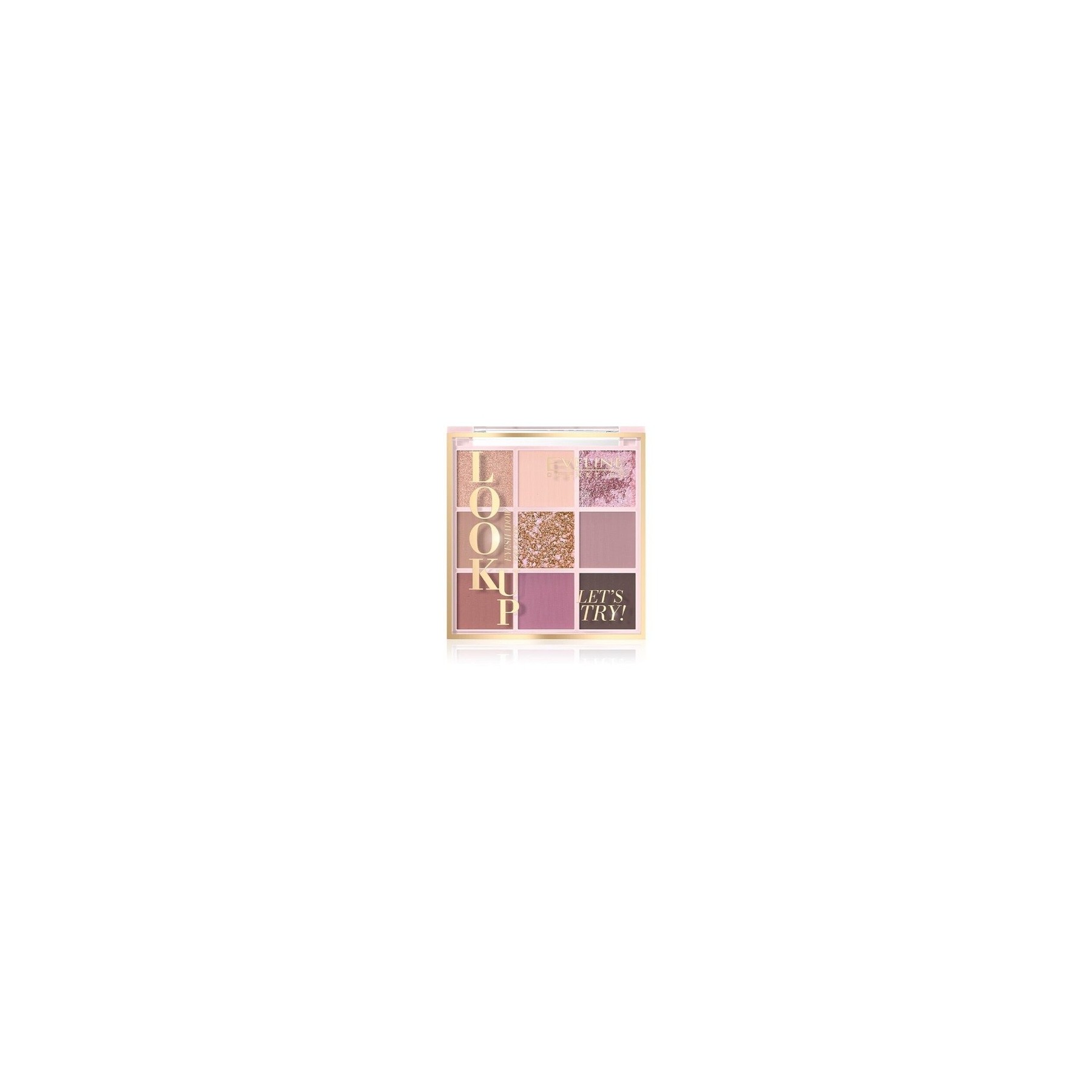 Eveline Look Up Let's Try It! 9 Color Eyeshadow Palette in Pink and Beige Shades