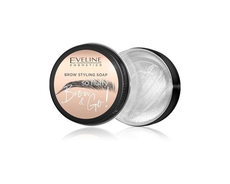 Eveline Brow & Go Eyebrow Styling Soap for Natural Fluffy Effect 25g - NEW