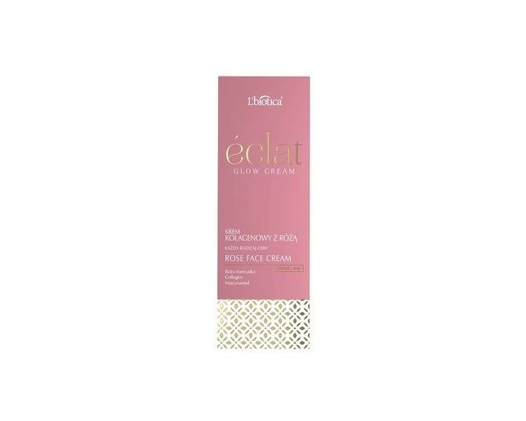 L'biotica Eclat Glow Cream Collagen Cream with French Rose and Niacinamide 50ml