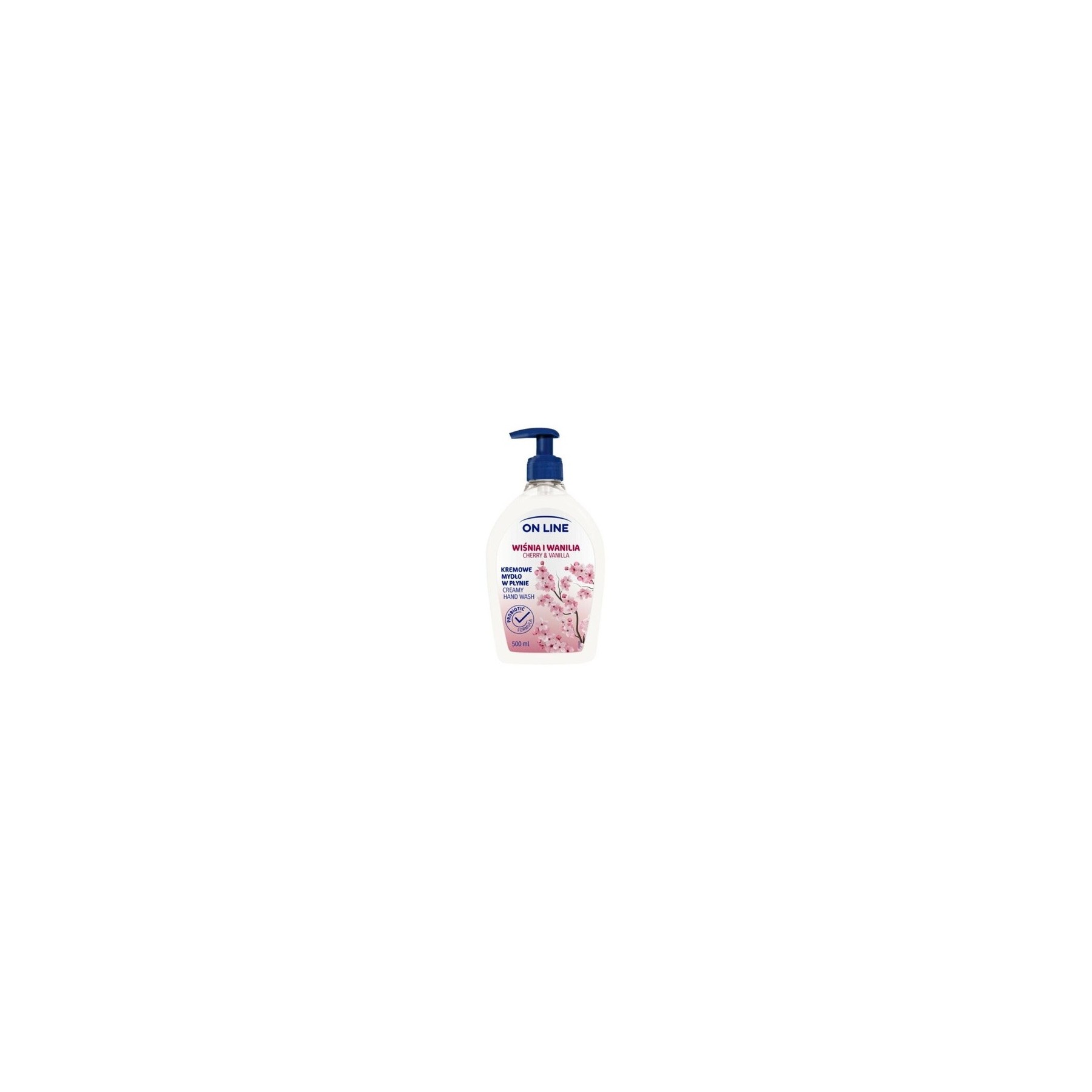 On Line Cherry & Vanilla Creamy Liquid Soap 500ml Dispenser