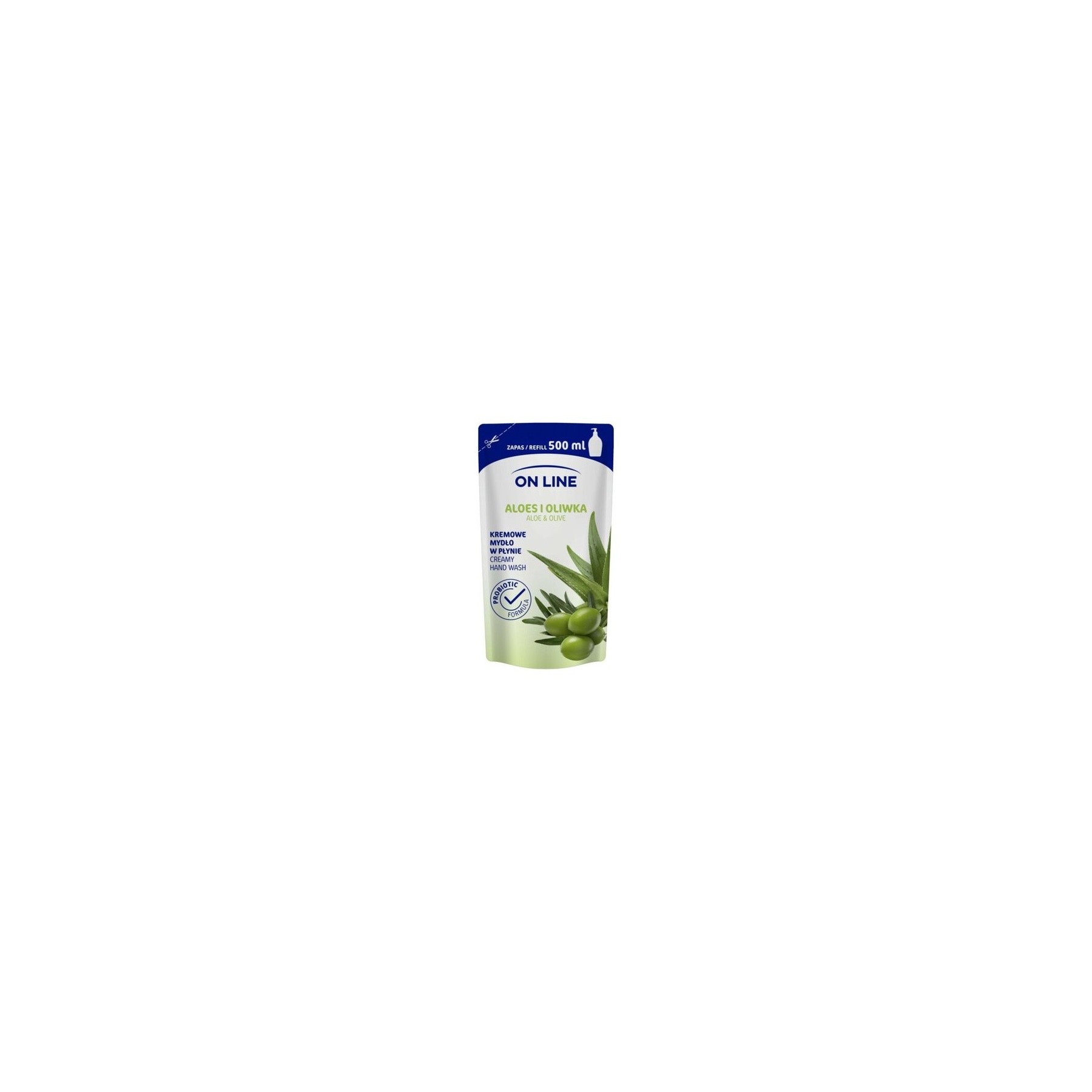 On Line Aloe Vera & Olive Liquid Cream Soap Refill 500ml