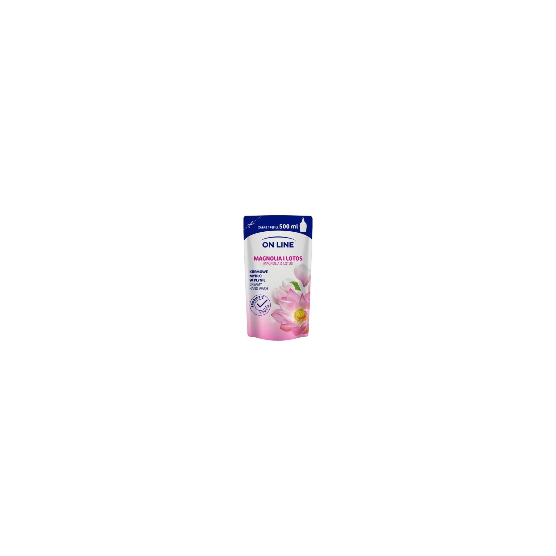 On Line Magnolia & Lotus Liquid Cream Soap Refill 500ml