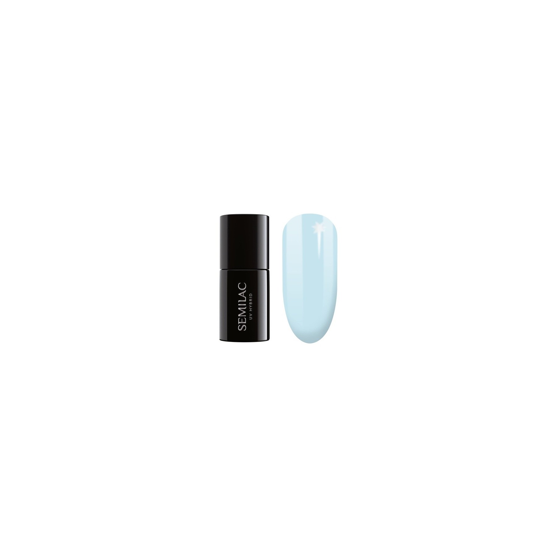 Semilac UV Nail Polish Blue Cloud 386 7ml - Colorful and Long-Lasting Nail Polish for Intensive Nails