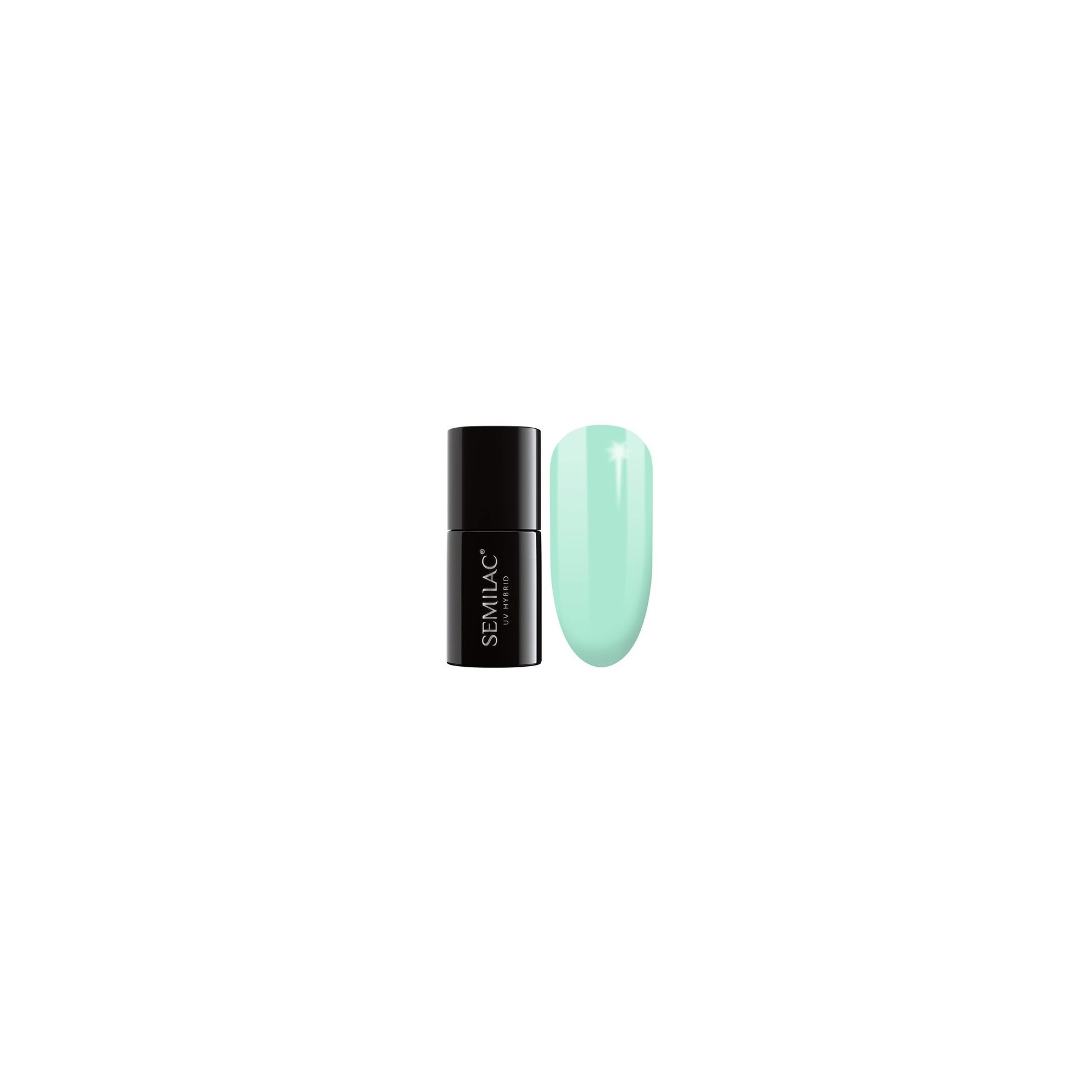 Semilac UV Nail Polish Green 022 Mint 7ml - Colorful and Long-Lasting Nail Polish for Intense Colorful Nails