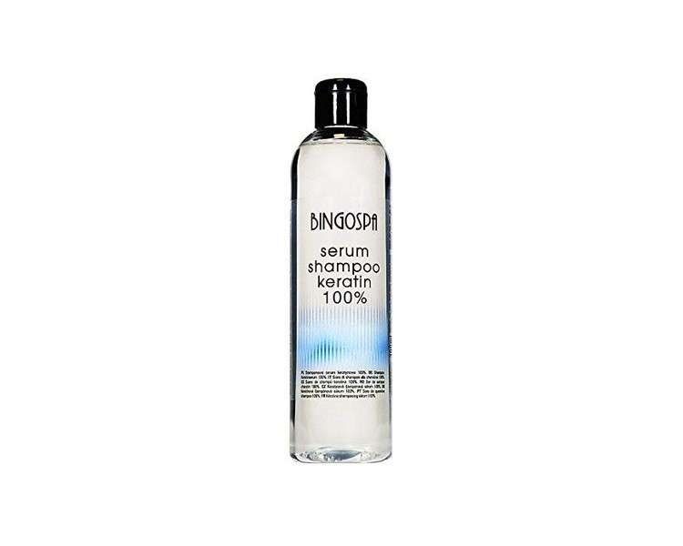 BINGOSPA Keratin Serum Shampoo for Hair Breakage and Split Ends 300ml
