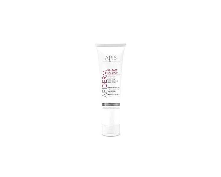 APIS APIDERM Foot Balm with Tar Tree Extract, Oat, Flax, Aloe, Vitamins A and E, D-Panthenol and Allantoin 100ml