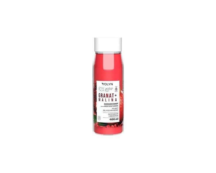 Yolyn Shower Shot Vegan Shower Gel Pomegranate + Raspberry 400ml