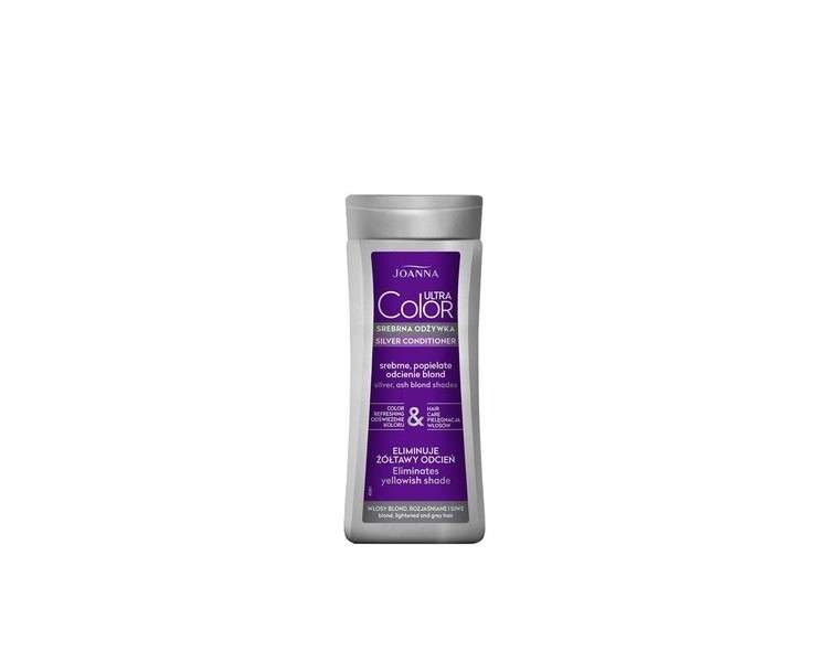 Joanna Ultra Color Silver Hair Conditioner for Silver and Ash Blonde Shades 200ml