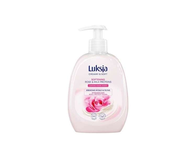 Luxja Creamy and Soft Smoothing Rose and Milk Protein Liquid Soap 500ml
