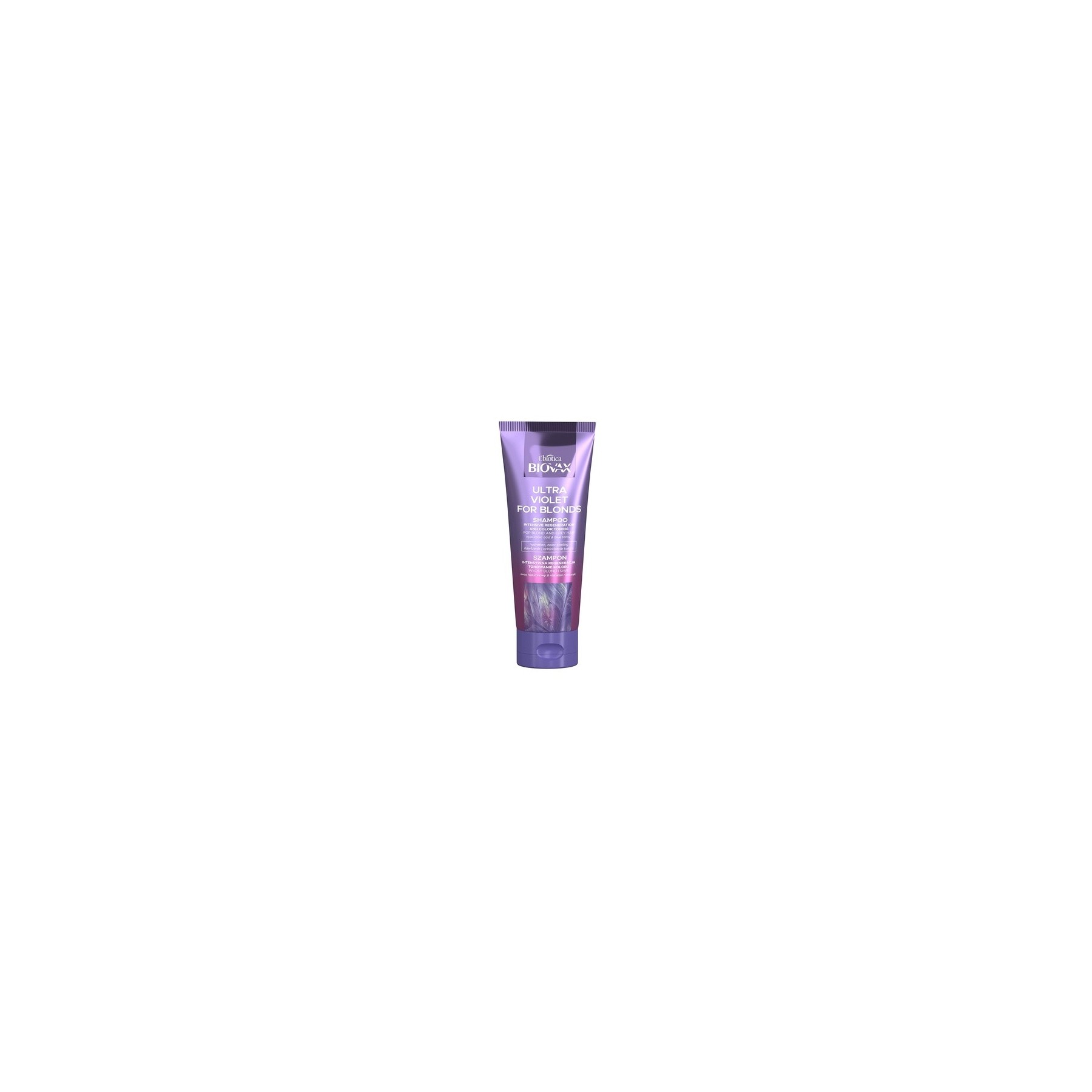 Biovax Ultra Violet Intensive Regenerating Clay Shampoo for Blonde and Gray Hair 200ml