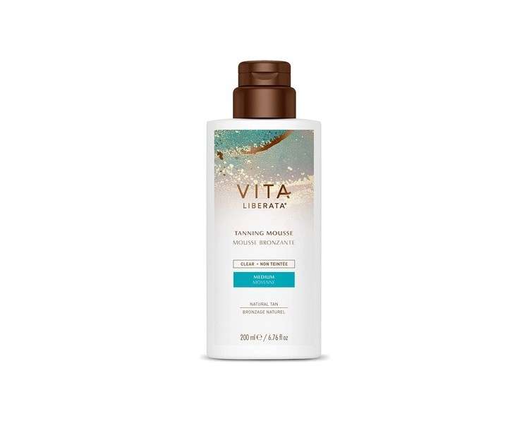 Vita Liberata Clear Tanning Mousse Medium 200ml - New Packaging