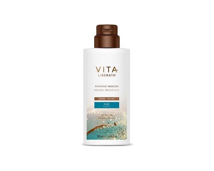 Vita Liberata Tinted Tanning Mousse Dark 200ml - New Packaging and Formula