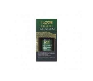 I Love Wellness DESTRESS Essential Oil Blend with Lemongrass, Rosemary & Eucalyptus 10ml