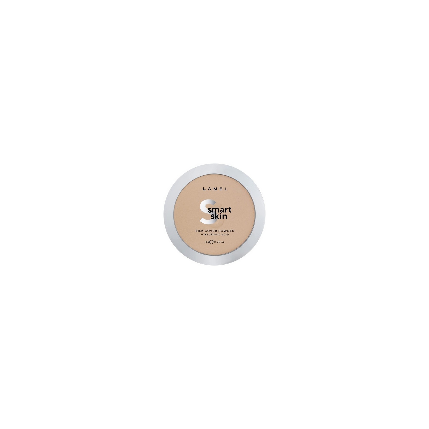 Lamel Smart Skin Compact Powder Sand N. 404 Light Natural Coverage Long-Lasting Cruelty-Free
