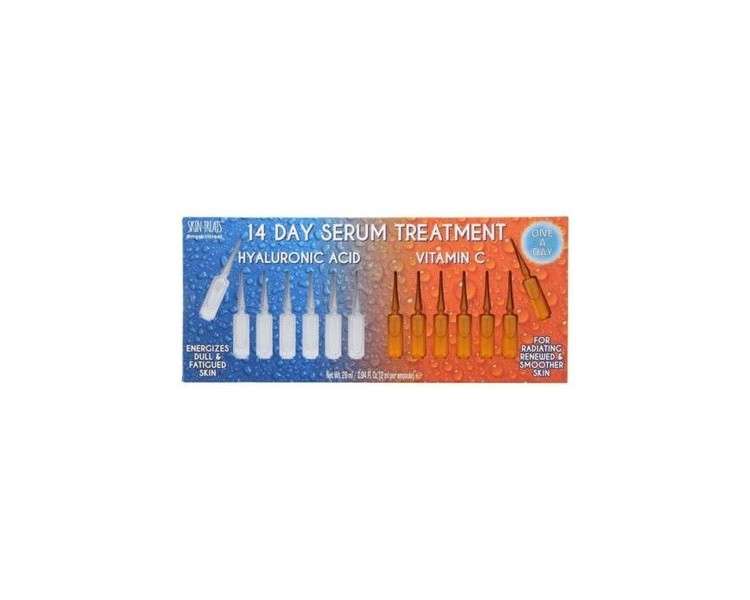 Skin Treats Hyaluronic Acid and Vitamin C Ampoules Set 14 Pack - New and Boxed - UK