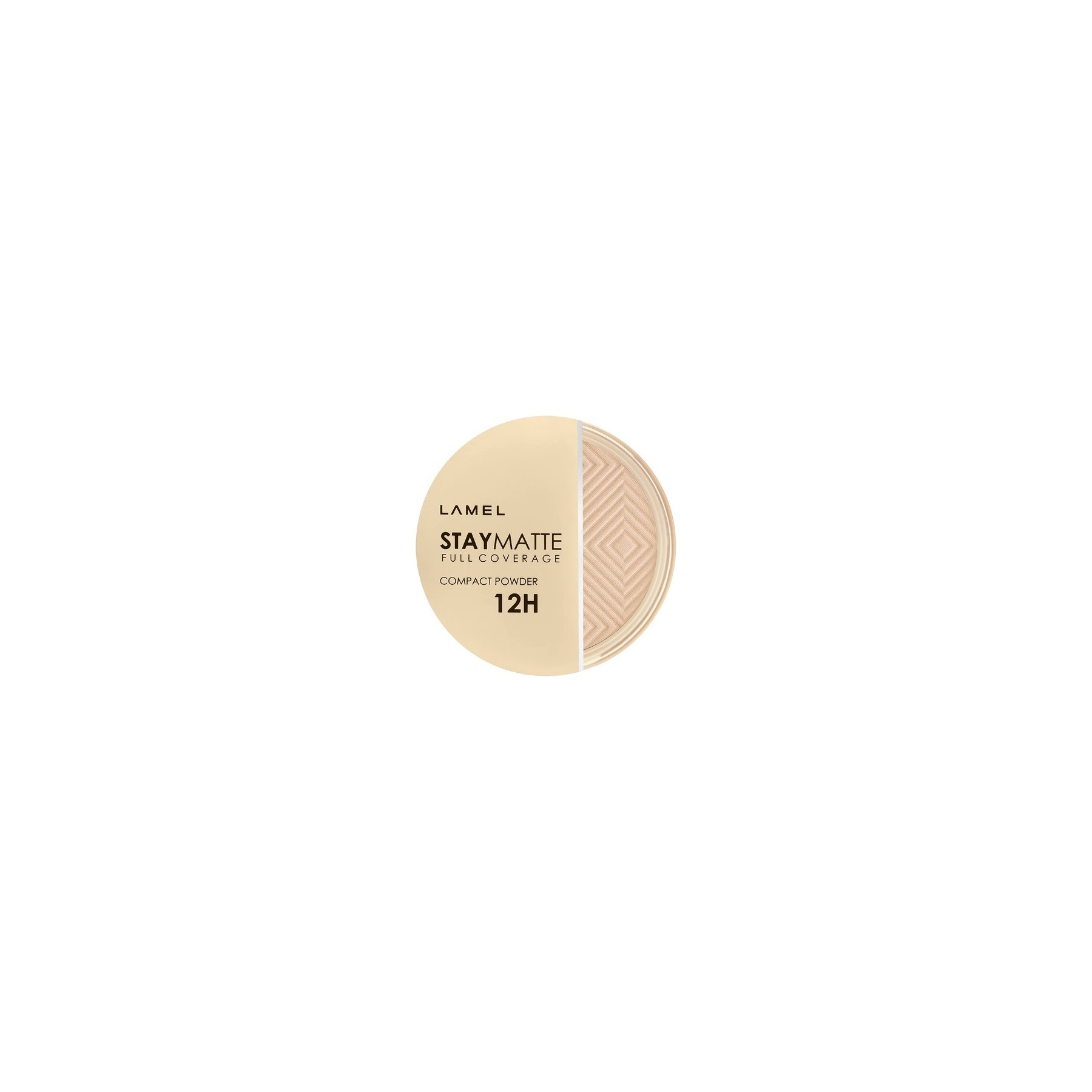 Lamel Stay Matte Compact Powder Cold Ivory N.402 Universal Neutral Undertone - Cruelty-Free