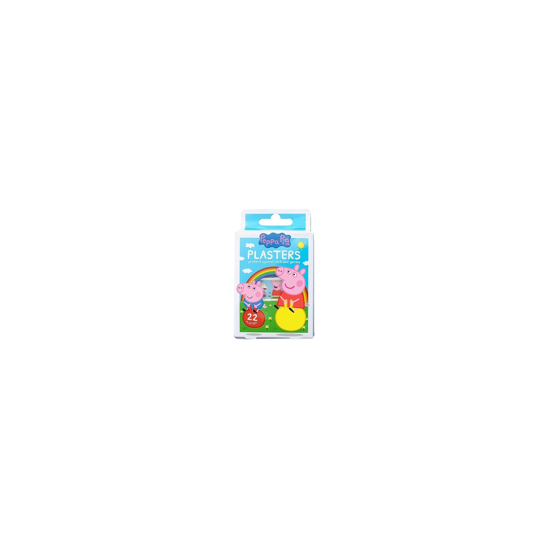 Peppa Pig Plasters for Kids 22 Strips 4 Sizes Latex Free Hypoallergenic Wash Proof Breathable CE Certified