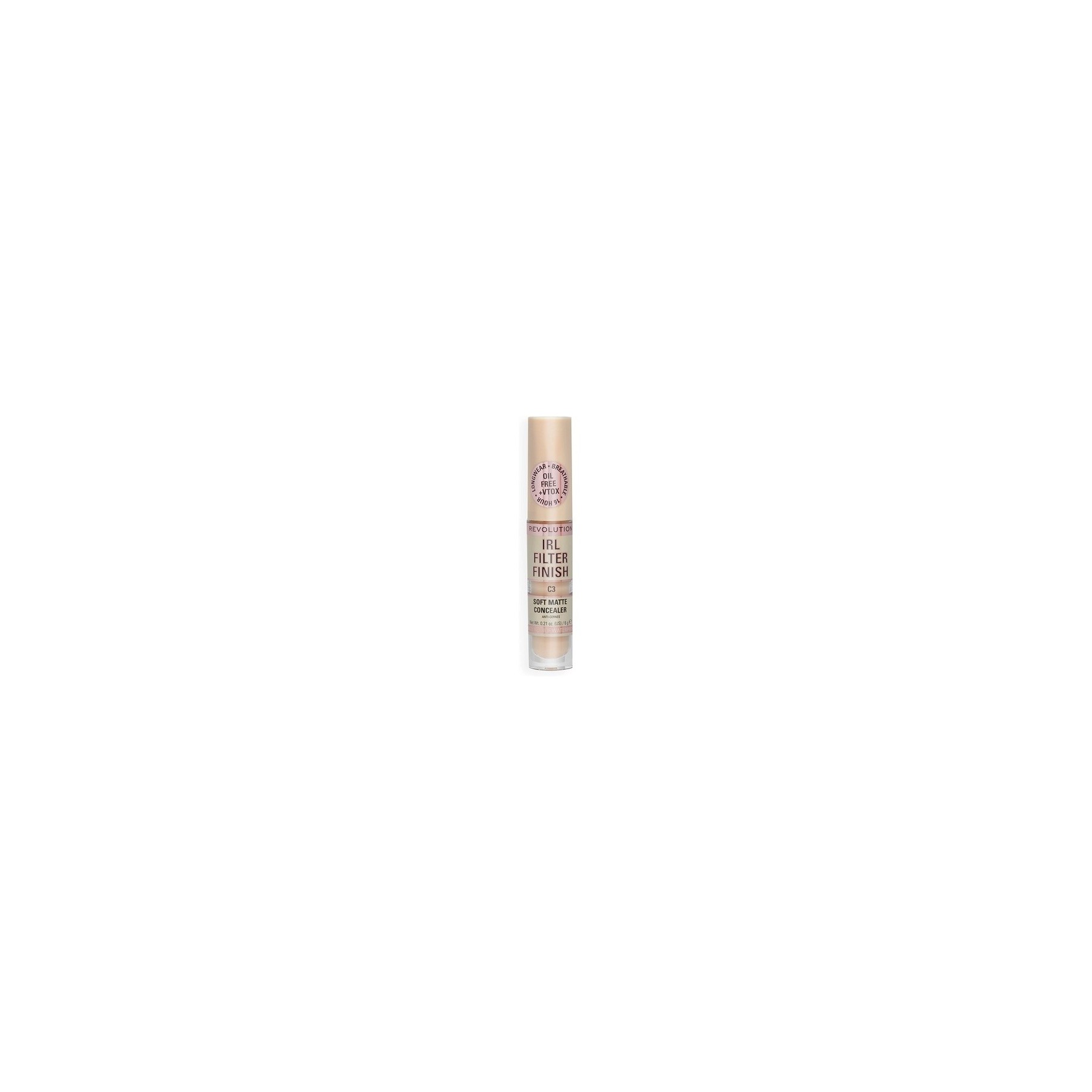 Makeup Revolution IRL Filter Finish Concealer Medium to Full Coverage C3 6g