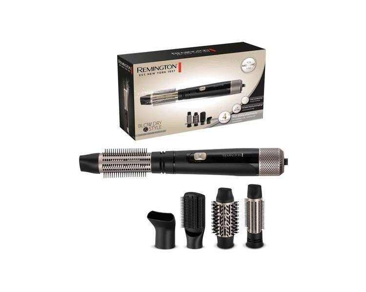 Remington Blow Dry and Style Hot Air Brush with 4 Attachments 1000W AS7500 XL Set