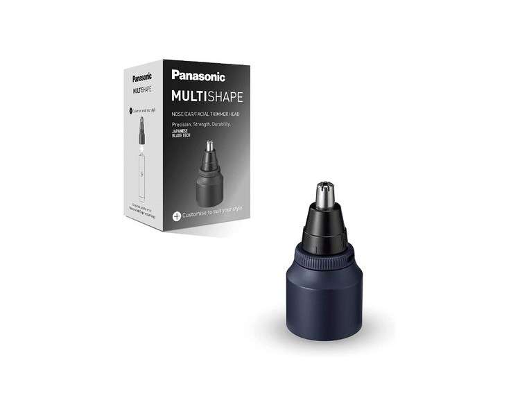 Panasonic Multishape ER-CNT1 Trimmer Attachment for Nose, Ear, and Facial Hair Wet & Dry Black