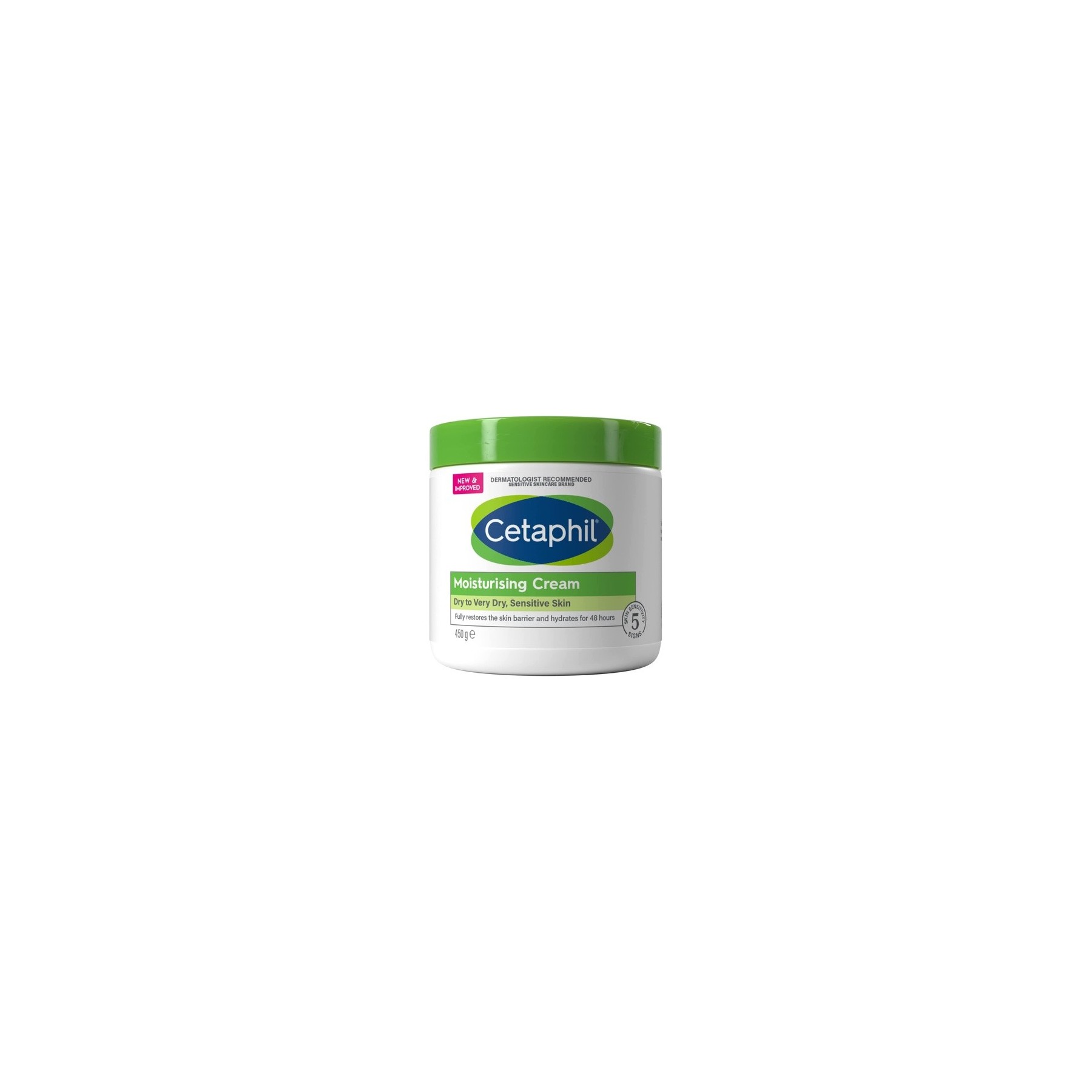 Cetaphil Moisturizing Cream 450g Non-Greasy Body Cream with Sweet Almond Oil - New Version