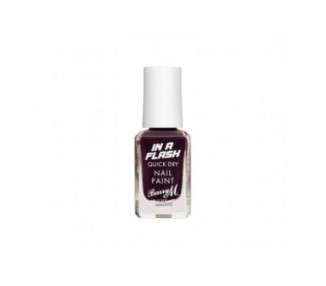BARRY M, In A Flash Quick Dry Nail Paint Power Purple 10ml