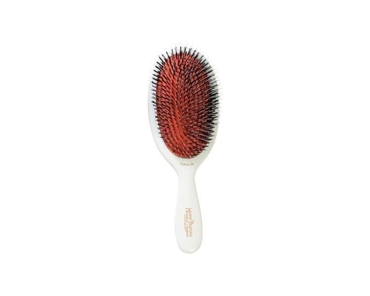 Mason Pearson BN1 Hairbrush with Boar and Nylon Bristles Ivory White
