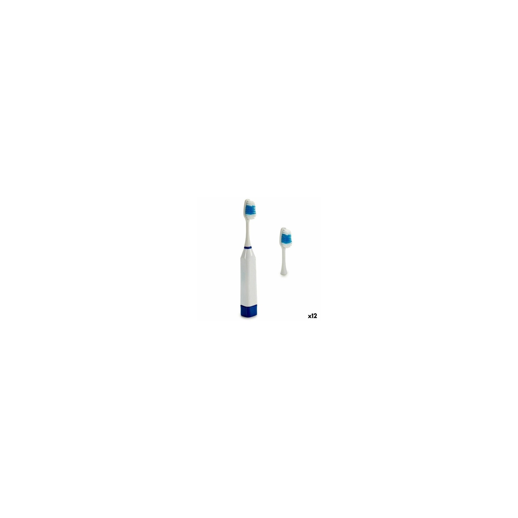 Electric Toothbrush with Replacement Heads - Pack of 12