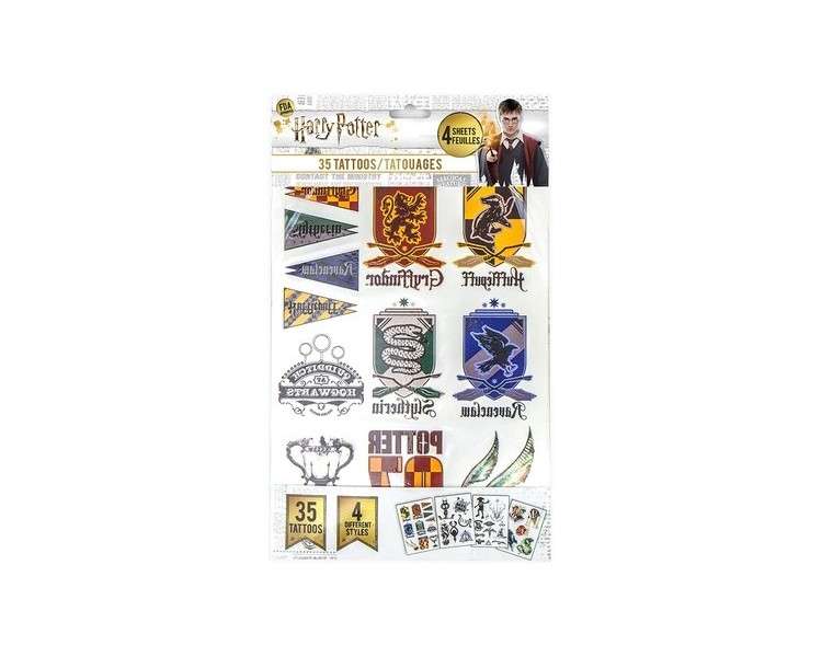 Harry Potter Temporary Tattoos Set of 35 Styles Official Cinereplicas