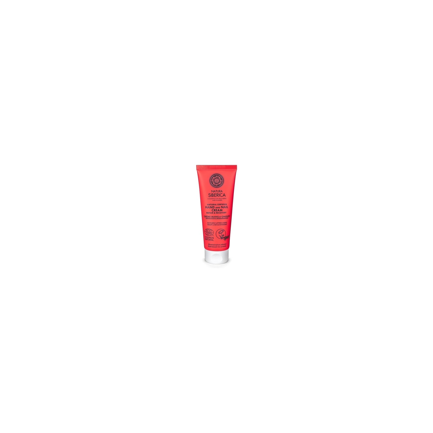 Natura Siberica Certified Hand and Nail Cream Repair and Recovery Red