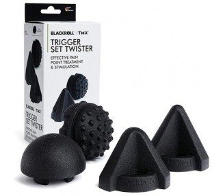 BLACKROLL Trigger Set Twister Spot-Tension Massager with Handle - Black