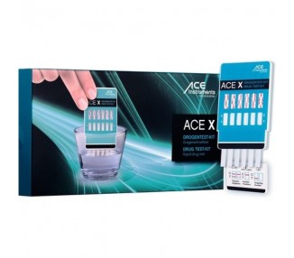 ACE X Multi-Drug Urine Test for Cannabis, Cocaine, MDMA, Opiates, Amphetamines, Methamphetamines...