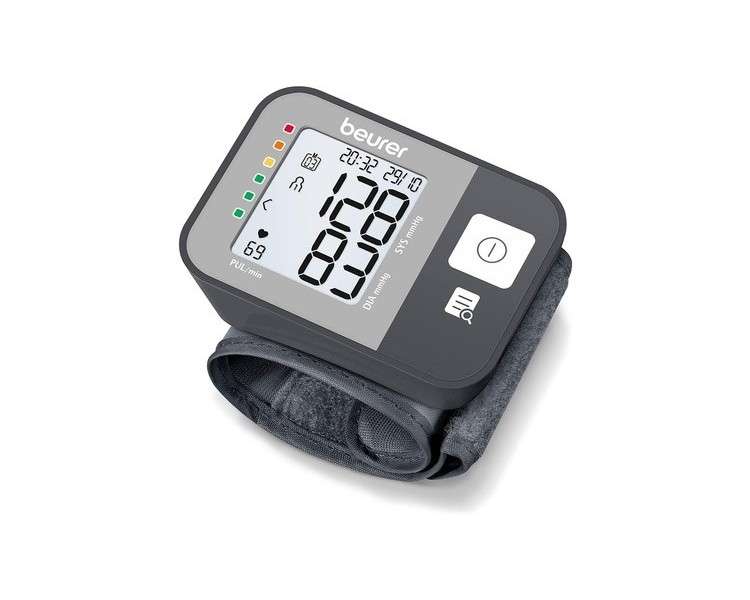 Beurer BC 27 Wrist Blood Pressure Monitor with Arrhythmia Detection and Risk Indicator for Wrist Circumferences of 14-19.5cm - 1 Count