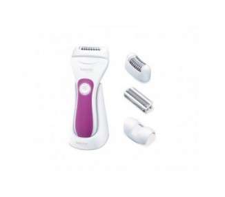 Beurer HL 76 Epilator 2-in-1 Epilation and Shaving with Wide and Flexible Epilating Head 42 Tweezers Water Resistant Bright LED Light