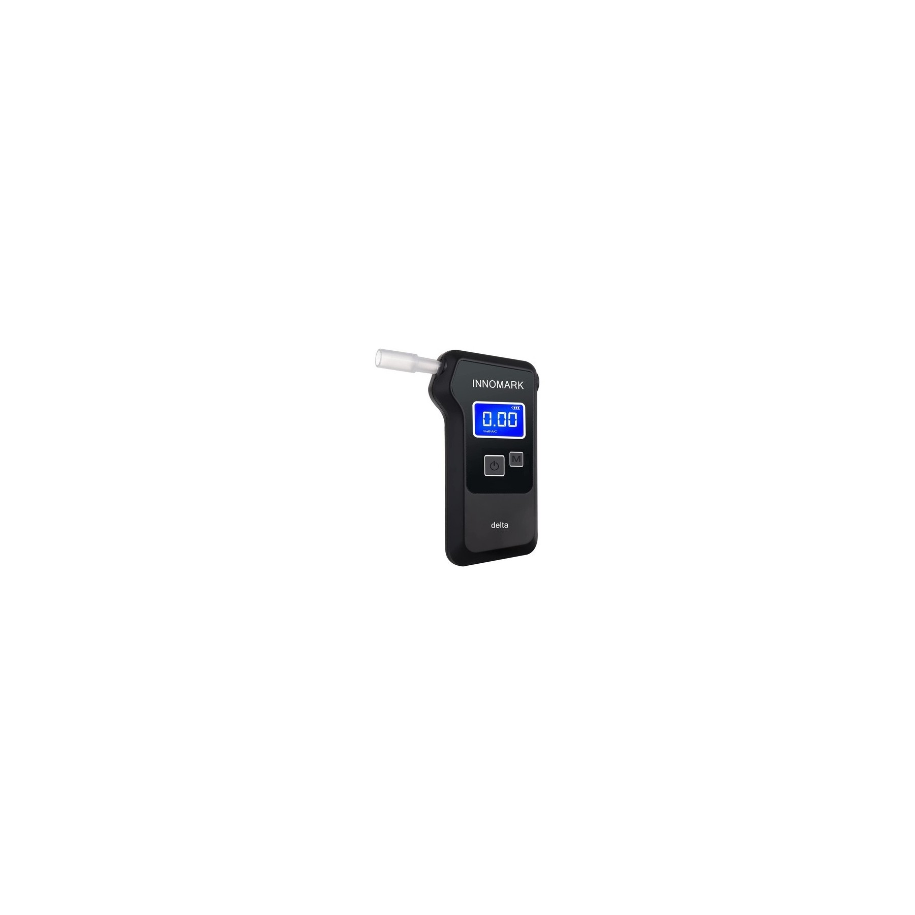 Innomark Delta Alcohol Tester Digital Breathalyzer Police Grade Easy to Use 107324 Black